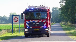 Prio 1 brandweer Veenhuizen naar brandalarm bij DJI [upl. by Oxford704]