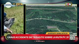 Accidente sobre la ruta Py19 [upl. by Etnoed297]