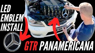 PANAMERICANA GTR Grill  LED Star Emblem Mercedes W204 C Class [upl. by Leonerd]