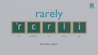 How to pronounce rarely [upl. by Eseekram]