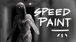 Creepy Monster SPEED PAINT horror illustration [upl. by Seed454]