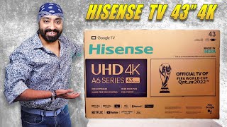 Hisense A6H 43quot 4K 2022 Google TV  Hands Free Voice Control  Remote Finder  Unboxing and Review [upl. by Odrick]