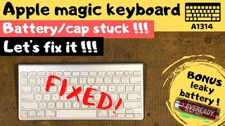 Apple Magic Keyboard Battery Cover Stuck [upl. by Ovatsug523]