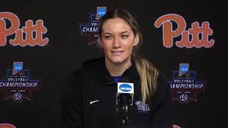 Pitt Volleyball Final Four Press Conference 121323 [upl. by Ayatnwahs]