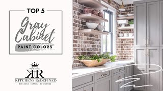 Top Gray Paint Colors for Kitchen Cabinets [upl. by Nnylear]