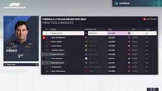 F1 MANAGER 2024 MERCEDES NO COMMENTARY CAREER MODE 16 MONZA WAKING UP AT THE END [upl. by Nasah896]