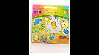 Stamp art for kids  fun and creativity  play time [upl. by Nivag]