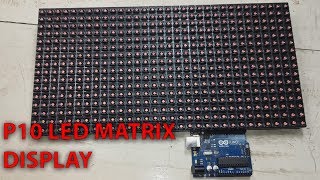 P10 32x16 LED MATRIX DISPLAY 23 [upl. by Oletta999]