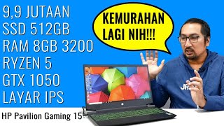 Laptop Gaming Termurah SSD 512GB Pula Review HP Pavilion Gaming 15ec0001AX Ryzen 5  Indonesia [upl. by Addia]