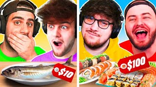 10 SUSHI vs 100 SUSHI MUKBANG [upl. by Suhpesoj]