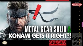 SHOCK METAL GEAR SOLID 3 REMAKE ISGOOD Konami Does Something RIGHT for Once [upl. by Guilbert]