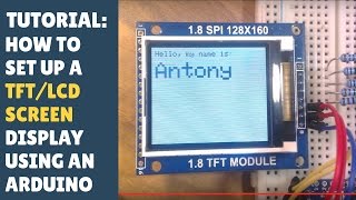 TUTORIAL How to set up a TFTLCD screendisplay on Arduino and get it working [upl. by Bass375]