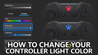 How to Change Your Controller Xbox Button LED Light Color for Elite Series 2 [upl. by Silsby163]