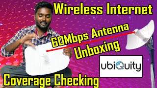 Wireless Internet Antenna UNBOXING  Lite Beam ubiquiti Airlink In Tamil  ANBU TECH [upl. by Adelbert]