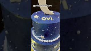 Royal blue night sky cake birthdaycake chocolate cake [upl. by Eesdnil]