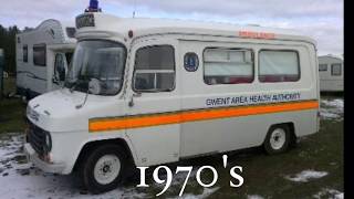 British Ambulances through the decades 1960s  2017 [upl. by Jacoby]