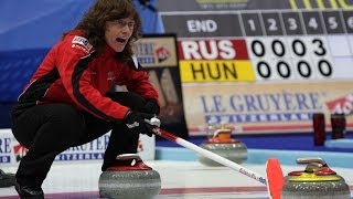 CURLING SUISWE Euro Chps 2013  Women Draw 4 [upl. by Kosiur754]