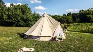 How to pitch a Sibley Bell tent video [upl. by Afnin]