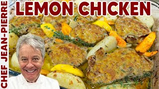 One Pan Lemon Roasted Chicken  Chef JeanPierre [upl. by Tarttan]