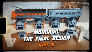 Monorail The Final Design  Part 10 lego legotechnic klemmbausteine monorail prototype shorts [upl. by Adhamh]