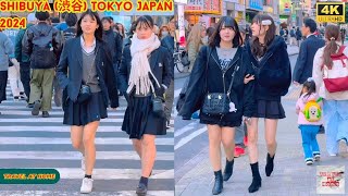 4k hdr Japan travel 2024  Walk in Shibuya 渋谷 Tokyo Japan  Relaxing Natural City ambience [upl. by Iand678]