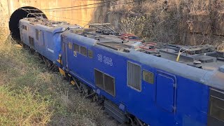 A slow entry into the Cedara tunnel on the NATCOR mainline between Johannesburg and Durban [upl. by Euqnimod]