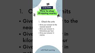 GCSE Maths How to stop dropping marks maths gcse gcsemaths revision studytok mathsresits [upl. by Dorette]