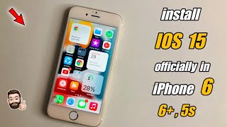 How to update iPhone 6 on IOS 15  How to install IOS 15 in iphone 6 [upl. by Eibmab857]