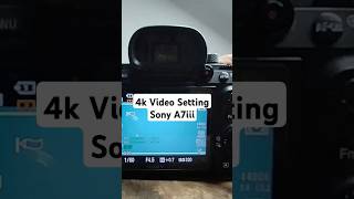 4k Video Setting In Sony A7M3  Sony A7iii 4k Video Settings [upl. by Hourihan]