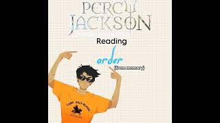 percy jackson reading order percyjackson booktok pjo  credit megmccaffreyz [upl. by Beitris119]