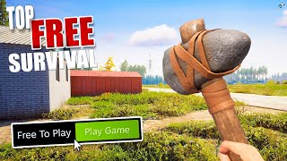 Top 10 FREE Open World Survival Games 2023 NEW [upl. by Drarrej867]