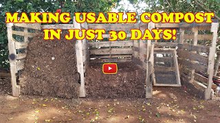 Making Compost in 30 Days Using Pallet Wood Bins [upl. by Carleton]