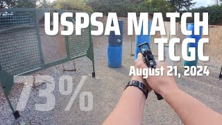 20240821 USPSA TCGC Match  7299  7th out of 13 uspsa carryoptics practicalshooting [upl. by Herries730]