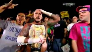 Cm Punk hits a Fan Full HD Quality [upl. by Stodder]