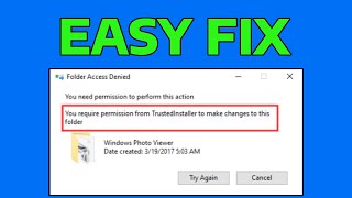 How To Fix You Require Permission From Trustedinstallerexe in Windows [upl. by Moyra671]