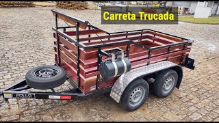 Reboque Carretinha Fazendinha Trucada 2 eixos PolloCarretas AnhÃ¤nger Trailer [upl. by Gerhard]