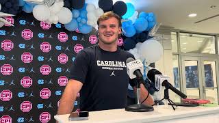 UNC Football TE John Copenhaver JMU Week Interview [upl. by Benita]