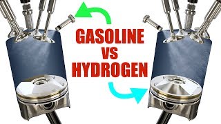 The Difference Between Gasoline And Hydrogen Engines [upl. by Hardi]