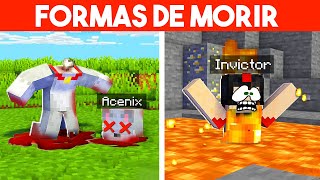 12 FORMAS de MORIR en MINECRAFT 💀⚠️MAPA DE MINECRAFT CON INVICTOR [upl. by Lorianna189]