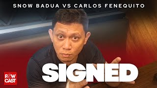 Snow Badua Signing Contract to fight in a Boxing Match [upl. by Rebah714]