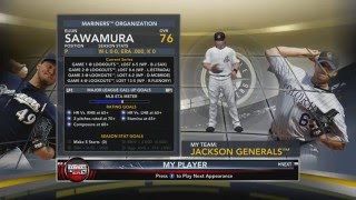 Lets Play  MLB2k12  My Player Sawamura Eijun  EP1 The Debut [upl. by Yereffej]