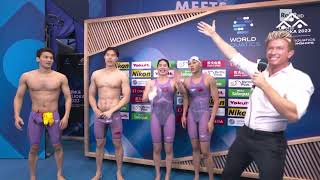 MIXED 4X100M MEDLEY RELAY FINAL WORLD CHAMPIONSHIPS FUKUOKA 2023 [upl. by Felecia]