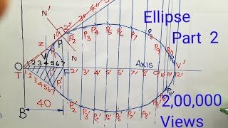 ENGINEERING GRAPHICS in Tamil  Ellipse Part 2  Anna University Syllabus [upl. by Glogau]