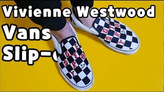 Vivienne Westwood X Vans slipon unboxingVivienne Westwood Vans on feet review [upl. by Apicella]