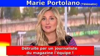 Marie Portolano Télématin France 2 détruite par un journaliste de la chaine léquipe [upl. by Santa]