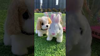 Interactive Plush Toy Dog and Rabbit  Walks Barks amp Hops [upl. by Itnaihc886]