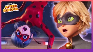 Ladybug amp Cat Noirs FIRST Battle 🐞🐱 Miraculous Ladybug amp Cat Noir The Movie  Netflix [upl. by Erdua]