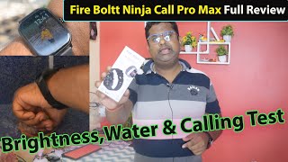 Fire Boltt Ninja Call Pro Max Full Review  Smartwatch [upl. by Kehsihba248]