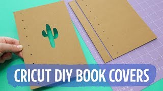 DIY Chipboard Book Covers with Cricut Maker 📚 Sea Lemon [upl. by Voe397]