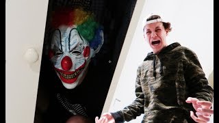 KILLER CLOWN IN HOUSE PRANK [upl. by Emmye]